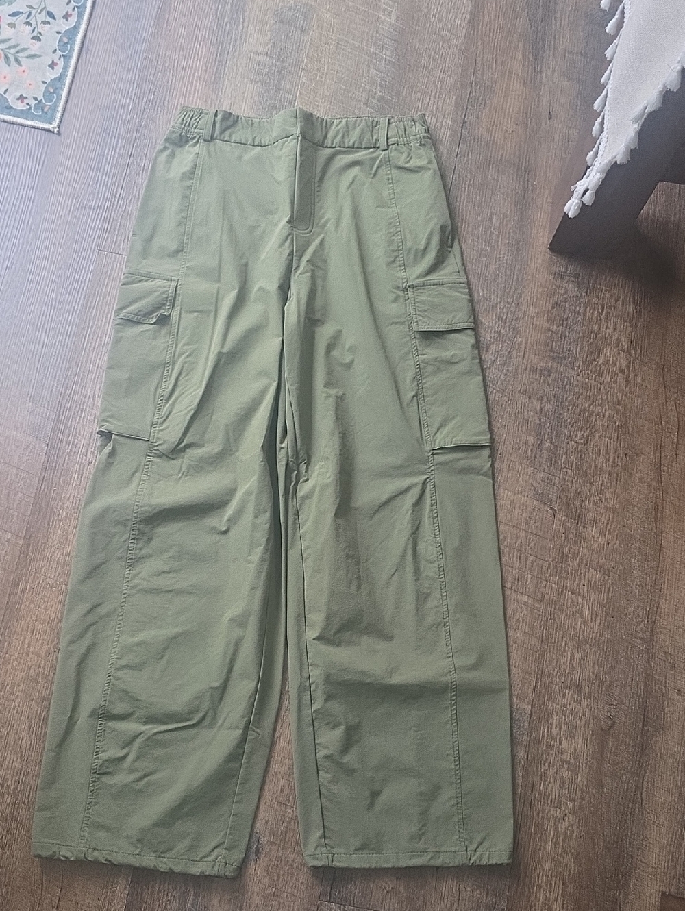 CALIA by Carrie Underwood Olive Wide Leg Cargo Trousers